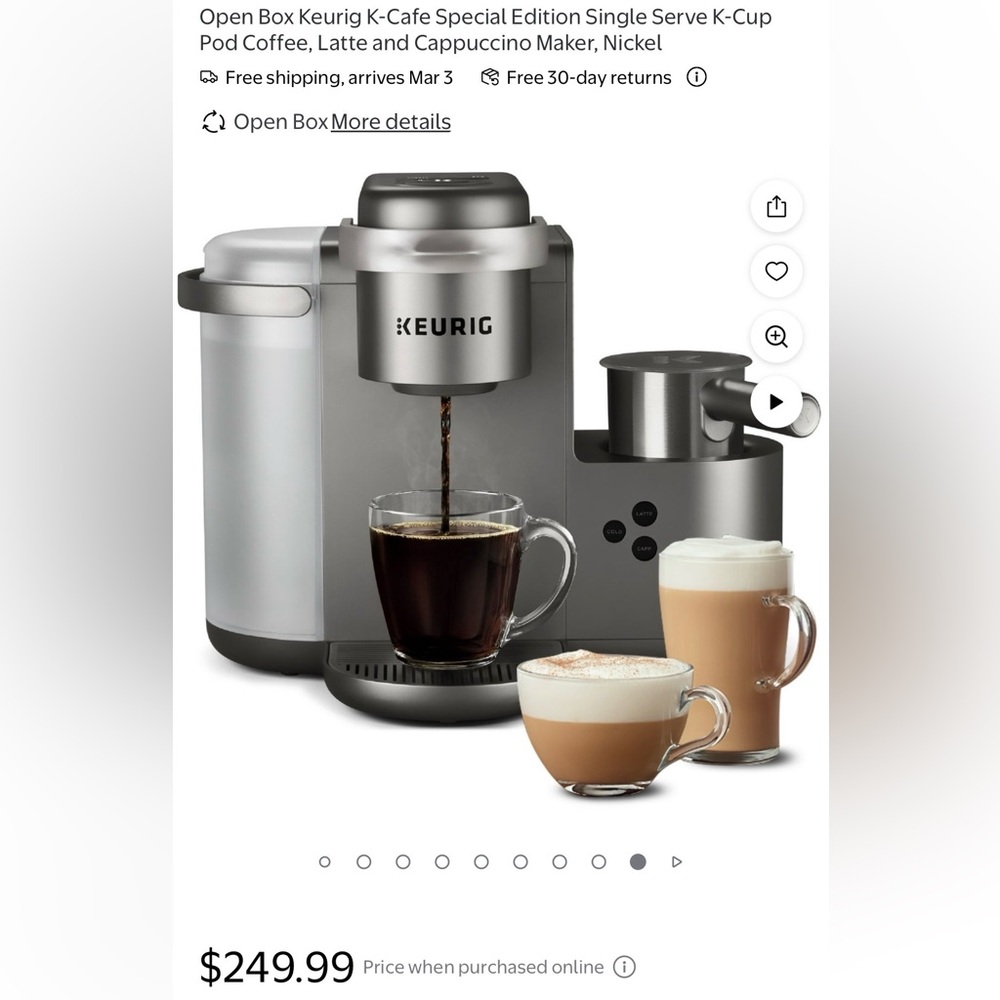 Keurig K-Cafe Special Edition Latte & Cappuccino Maker